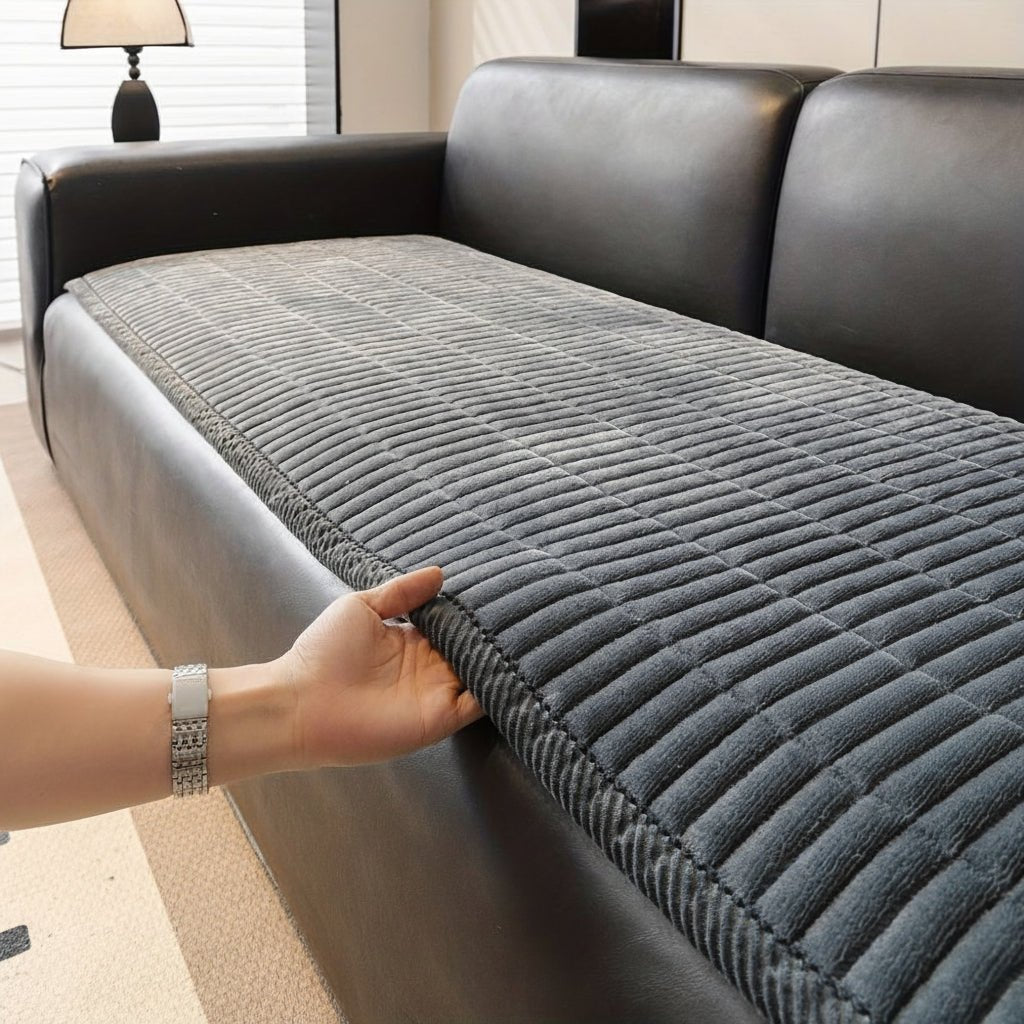 Quilted microfiber sofa cover designed for ultimate furniture protection, pet resistance, and enhanced living room comfort - Euroselle
