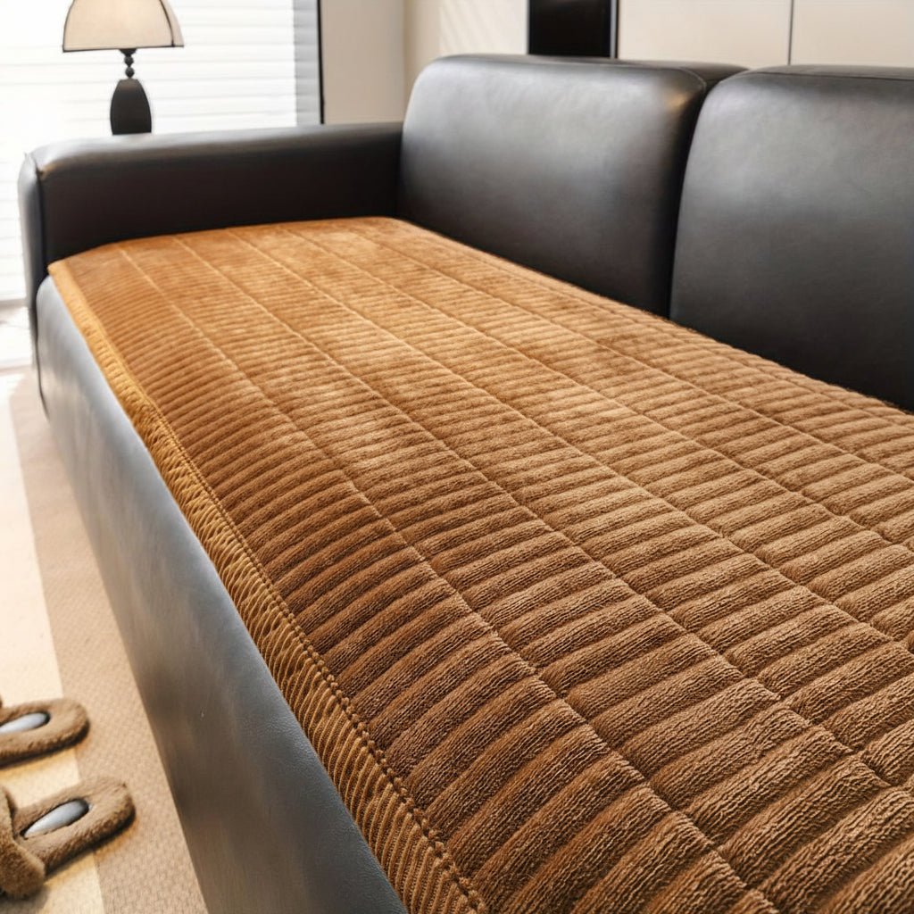 Quilted microfiber sofa cover designed for ultimate furniture protection, pet resistance, and enhanced living room comfort - Euroselle