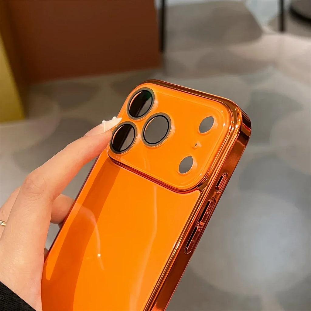 Pouzdro z tvrzeného skla pro iPhone 11–17 Pro Max — nárazuvzdorný štít objektivu