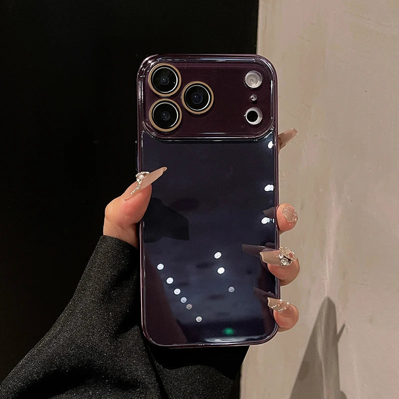 Pouzdro z tvrzeného skla pro iPhone 11–17 Pro Max — nárazuvzdorný štít objektivu