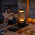 مصباح طاولة LED CrystalTouch من NovaGlow — إضاءة محيطية للمكتب