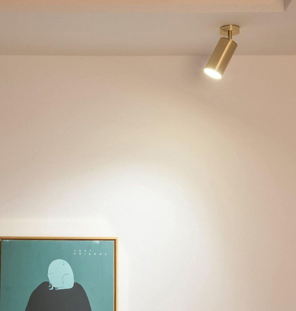 Obrotowy metalowy reflektor szynowy LED — montaż na ścianie i suficie, obrót o 350°
