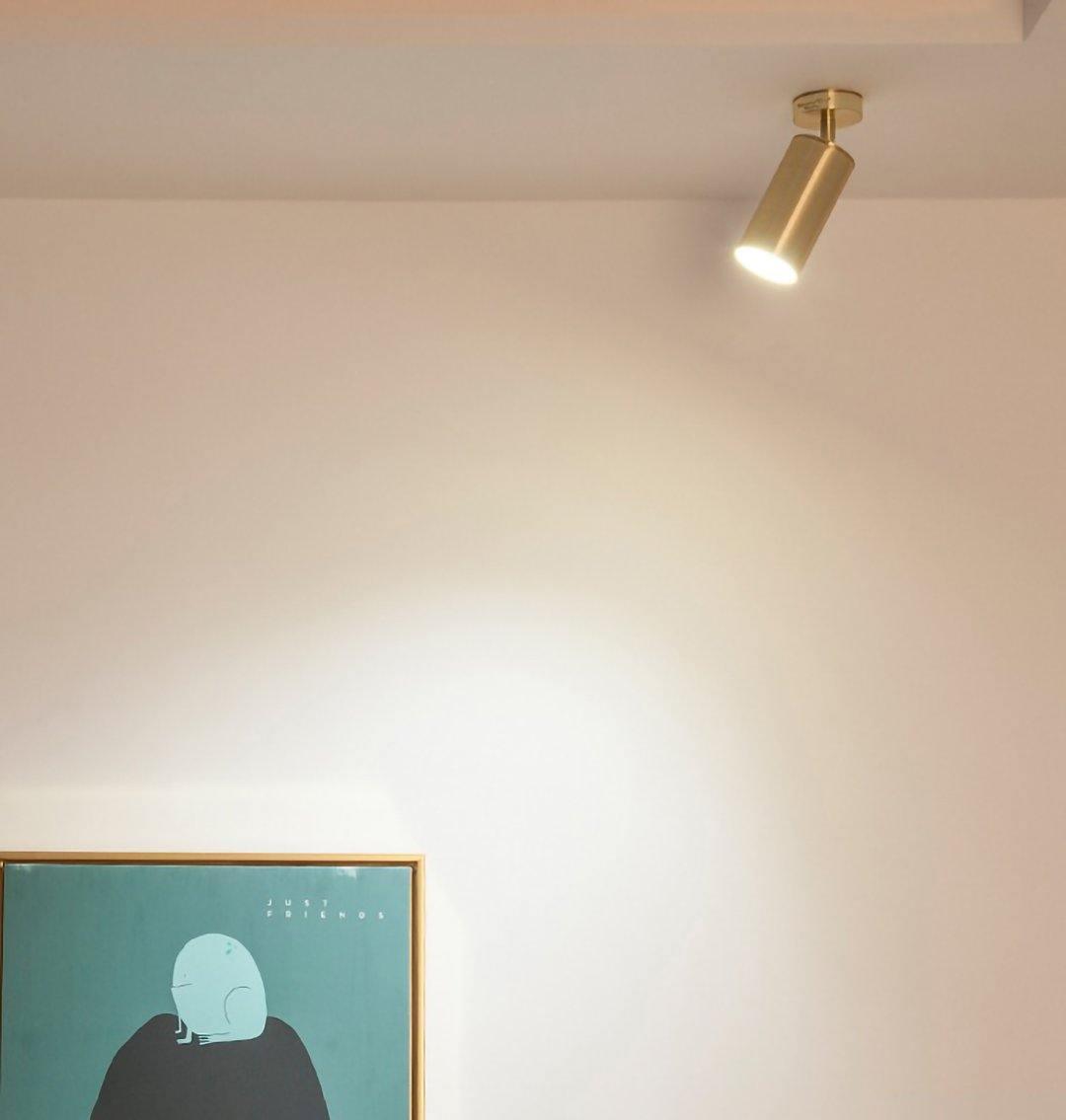 Obrotowy metalowy reflektor szynowy LED — montaż na ścianie i suficie, obrót o 350°