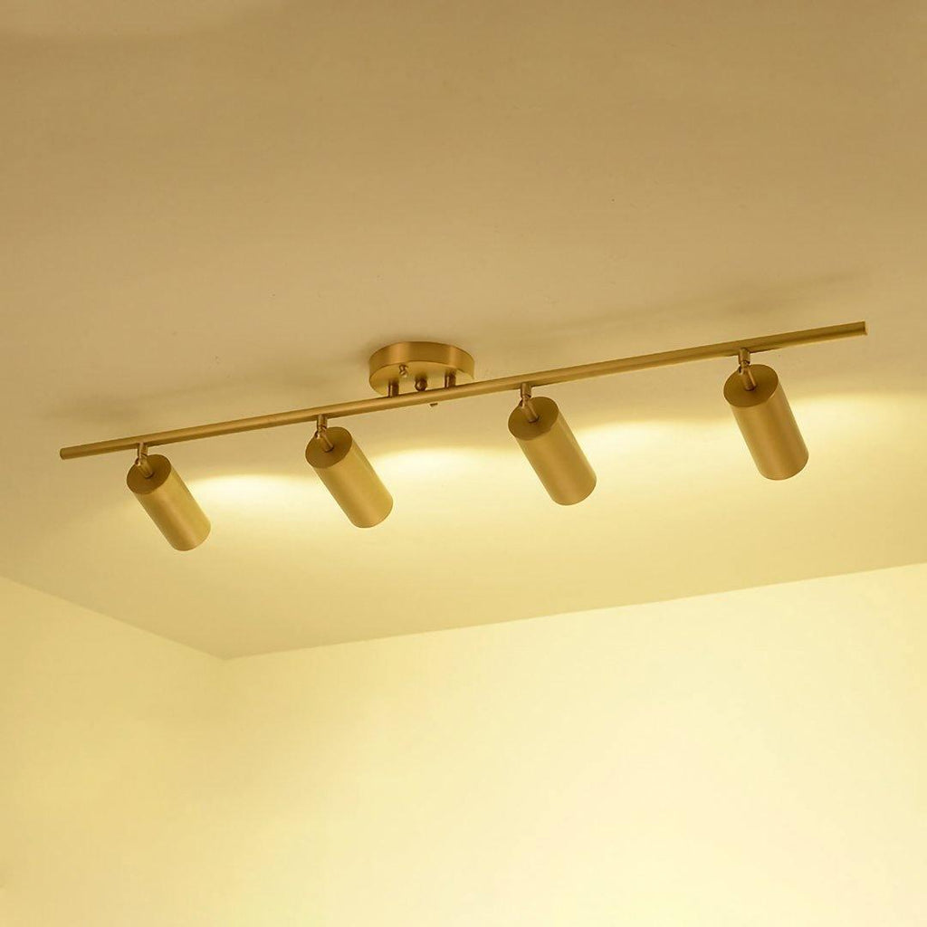 Obrotowy metalowy reflektor szynowy LED — montaż na ścianie i suficie, obrót o 350°