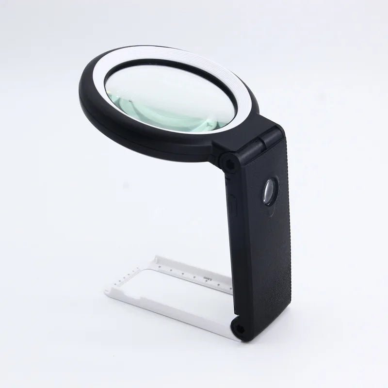 LumaView 双筒放大镜 — 10x 至 30x 放大范围，18 颗 LED，紧凑型支架