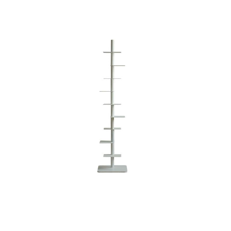 9-Tier Tower Shelving Unit — Multicolor Steel Frame, 68.5 x 15.75 in