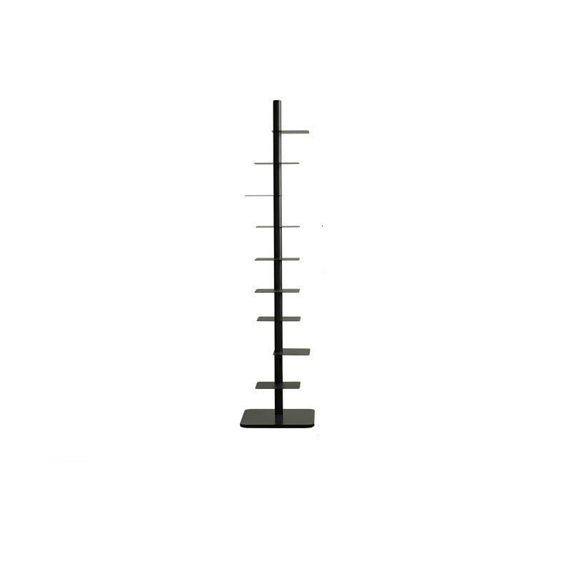 9-Tier Tower Shelving Unit — Multicolor Steel Frame, 68.5 x 15.75 in