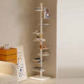9-Tier Tower Shelving Unit — Multicolor Steel Frame, 68.5 x 15.75 in