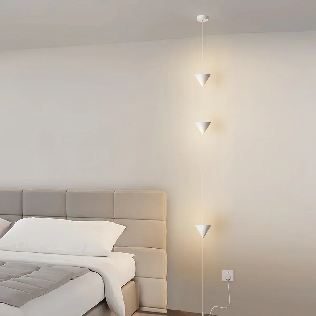 Justerbar stanglampe i jern og akryl med LED, op til 11.5 Feet, til soveværelse, stue og moderne hjemmekontor, slank lodret accentlampe