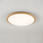 LuminOak | Runde Holz-LED-Deckenleuchte für Schlafzimmer