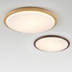 LuminOak | Runde Holz-LED-Deckenleuchte für Schlafzimmer