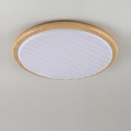 LuminOak | Runde Holz-LED-Deckenleuchte für Schlafzimmer
