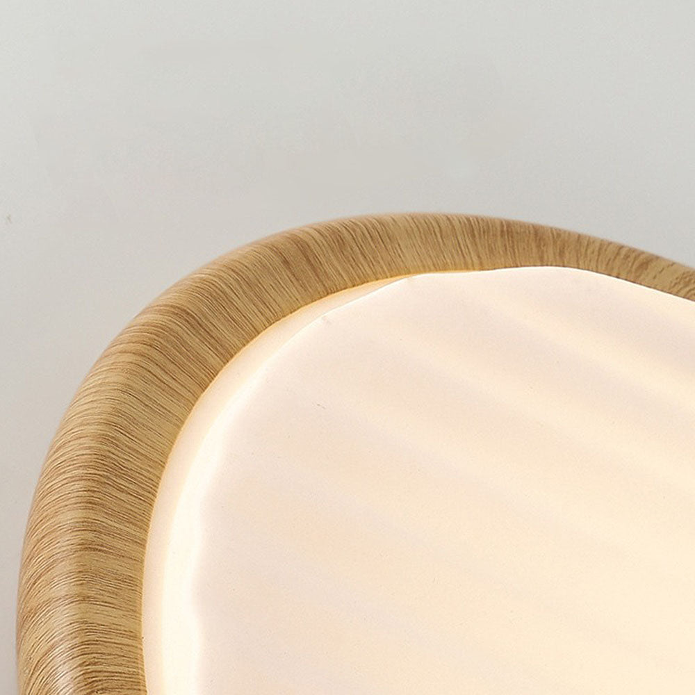 LuminOak | Runde Holz-LED-Deckenleuchte für Schlafzimmer