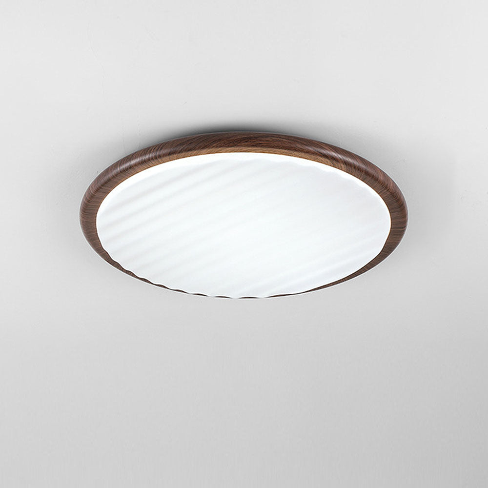 LuminOak | Runde Holz-LED-Deckenleuchte für Schlafzimmer