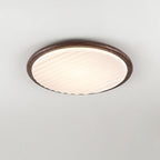 LuminOak | Runde Holz-LED-Deckenleuchte für Schlafzimmer