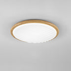 LuminOak | Runde Holz-LED-Deckenleuchte für Schlafzimmer