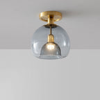 DesignEpure - Modern Grey Glass Ceiling Lamp