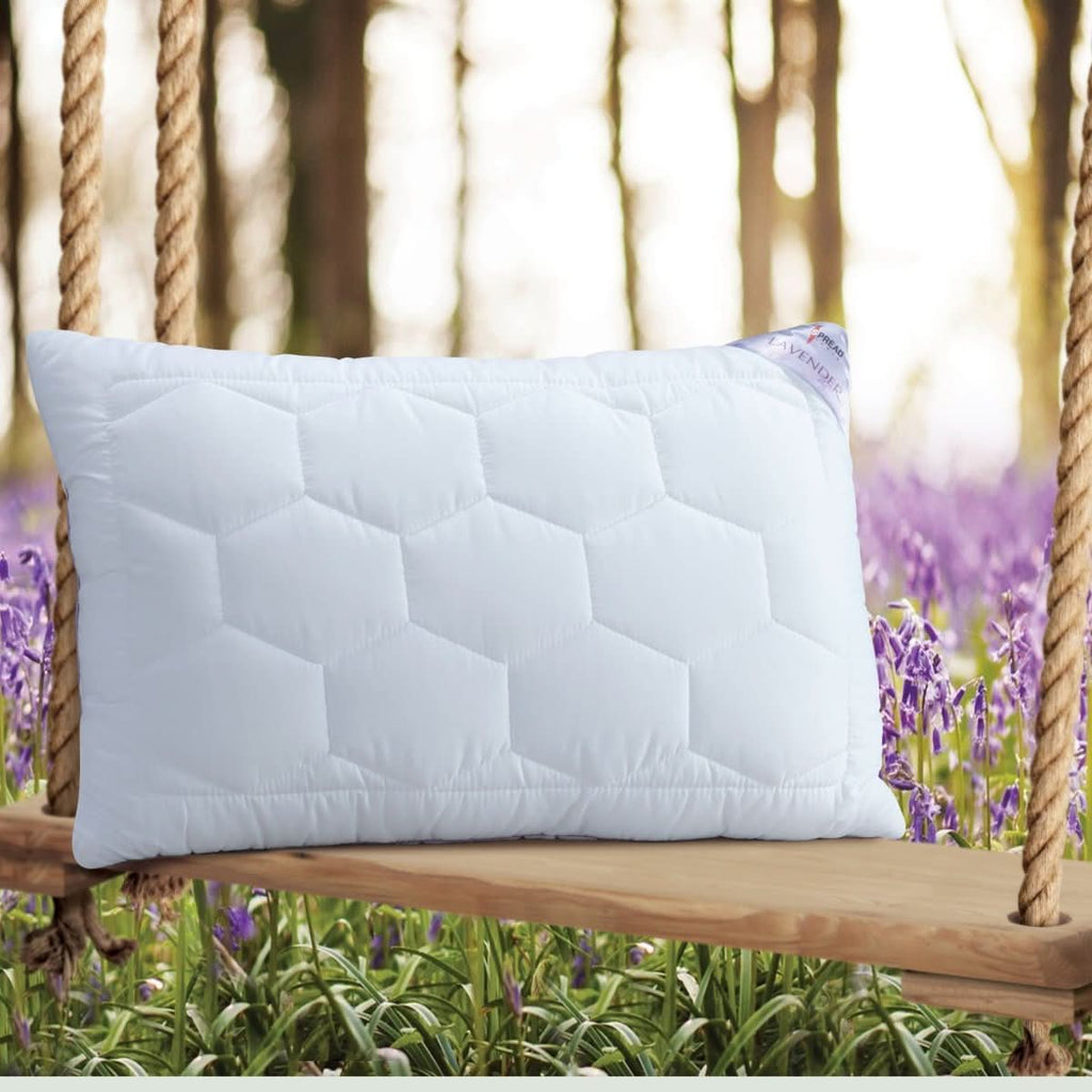 CalmNest Serenity Pillow — Lavender Scent, Hypoallergenic and Antibacterial
