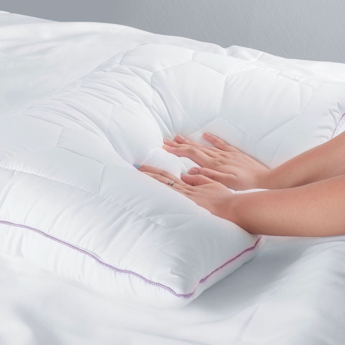 CalmNest Serenity Pillow — Lavender Scent, Hypoallergenic and Antibacterial