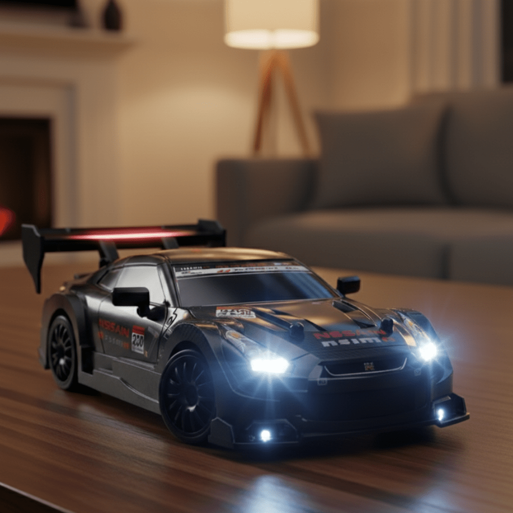VeloDrift RC driftovací auto s pohonem 4WD — kluzké pneumatiky, pohon všech čtyř kol