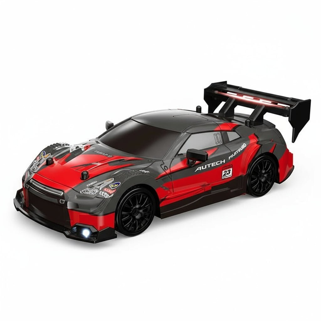 VeloDrift RC driftovací auto s pohonem 4WD — kluzké pneumatiky, pohon všech čtyř kol