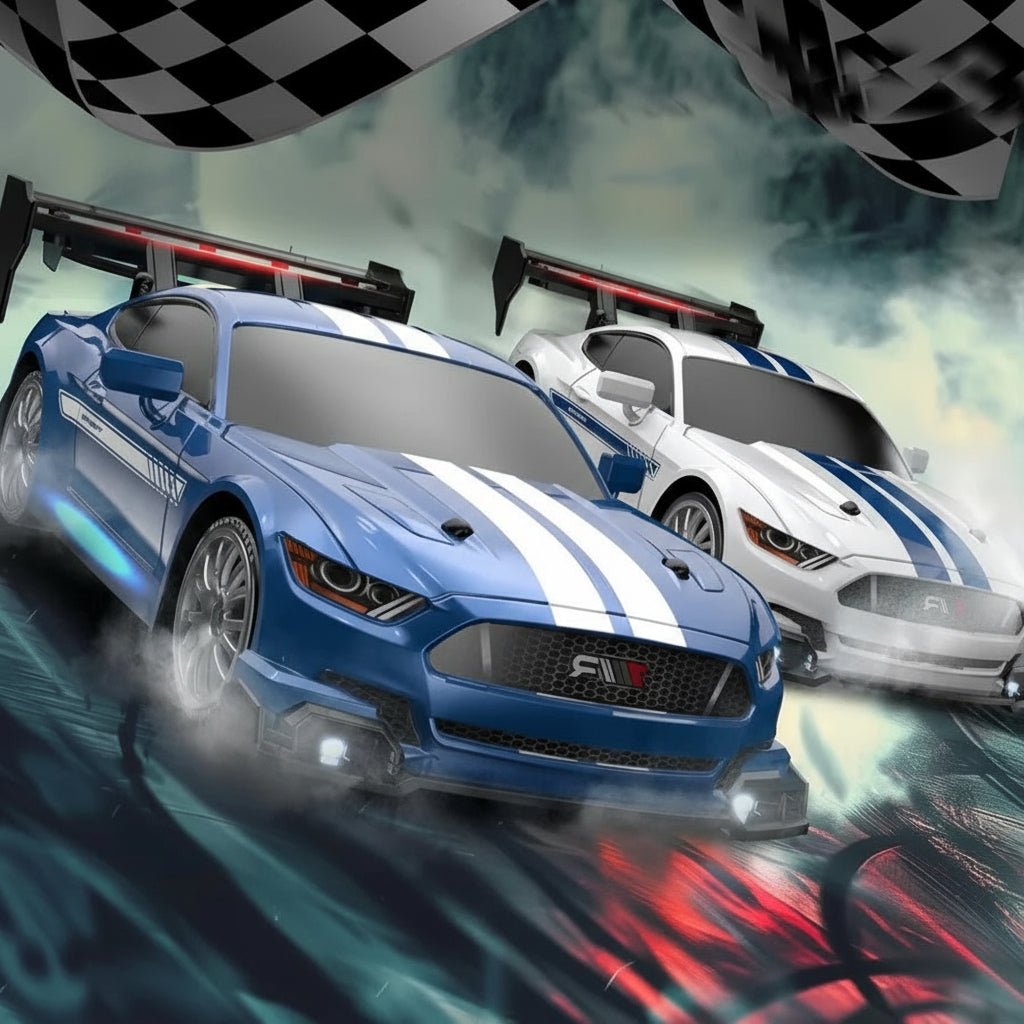 VeloDrift RC driftovací auto s pohonem 4WD — kluzké pneumatiky, pohon všech čtyř kol