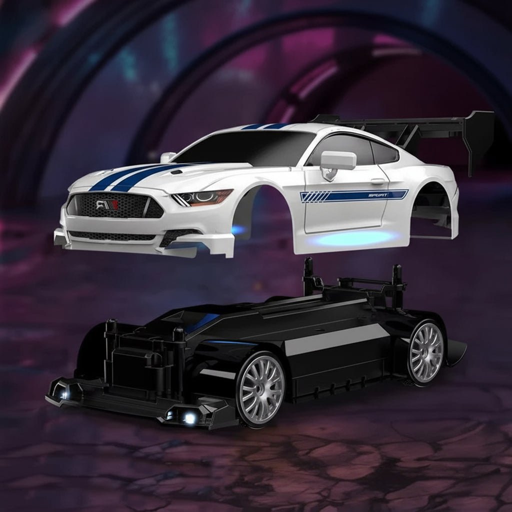 VeloDrift RC driftovací auto s pohonem 4WD — kluzké pneumatiky, pohon všech čtyř kol
