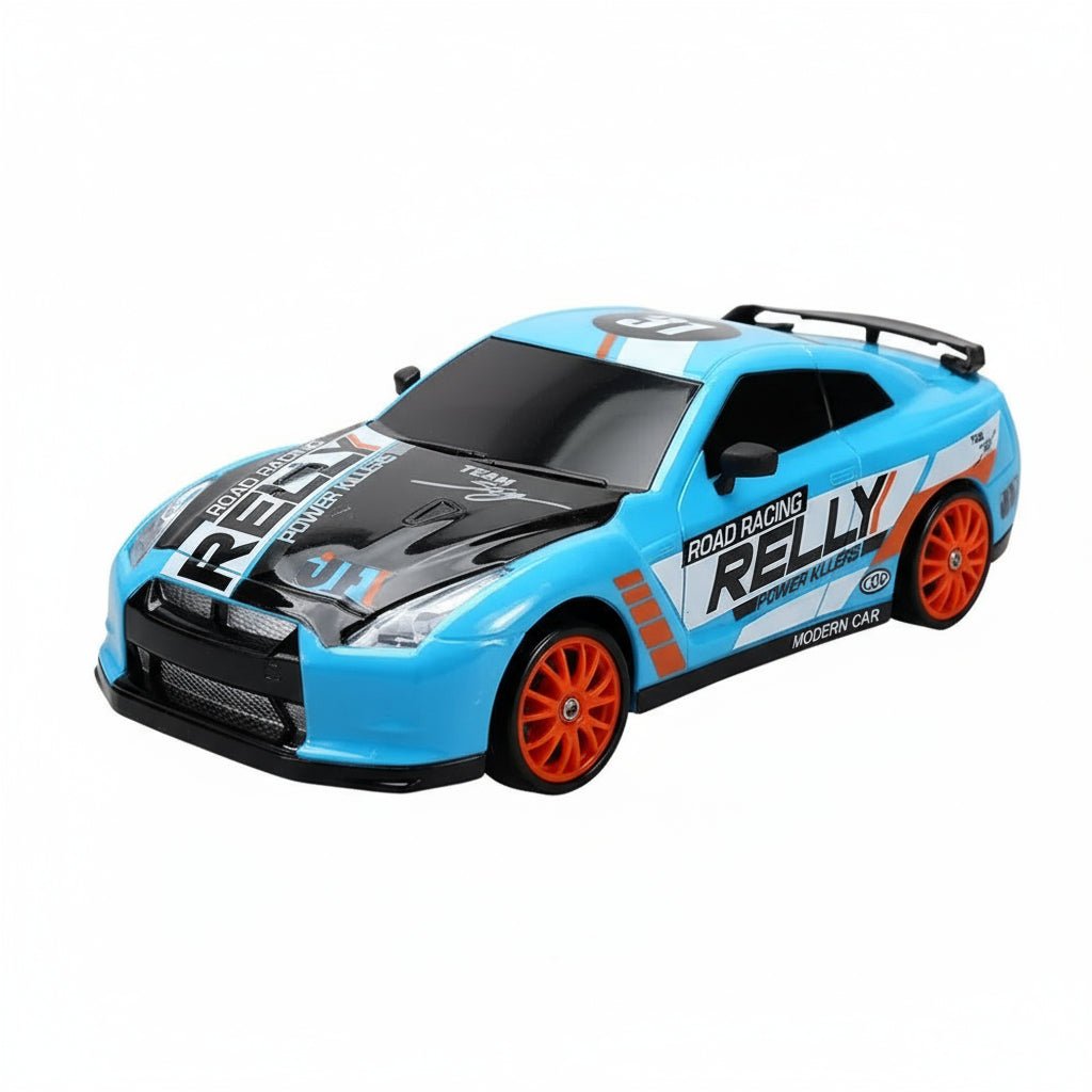 VeloDrift RC driftovací auto s pohonem 4WD — kluzké pneumatiky, pohon všech čtyř kol