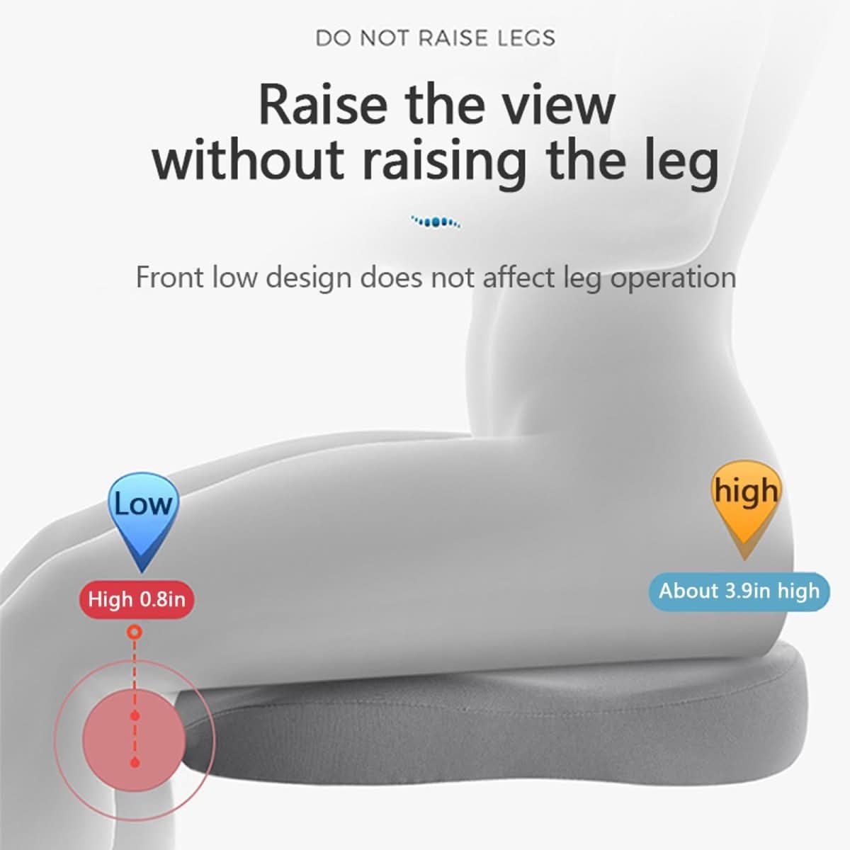 Ergonomický polštářek na autosedačku ClearView — zvýšená poloha sezení, opora zad a kyčlí