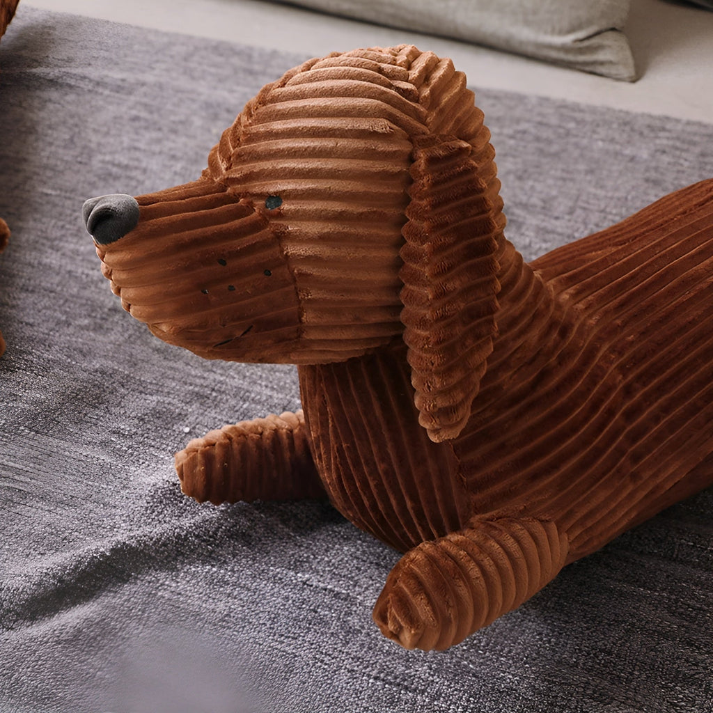 Ergonomic Dachshund Plush Cushion for Neck & Back Support - Euroselle