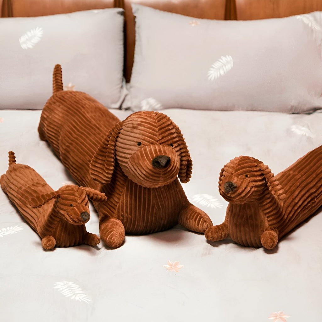 Ergonomic Dachshund Plush Cushion for Neck & Back Support - Euroselle