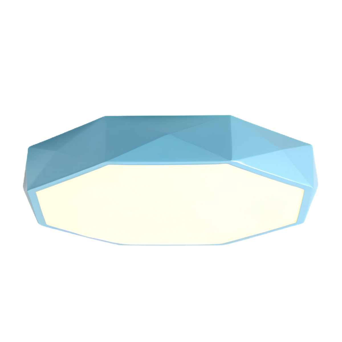 Šedé geometrické LED stropní svítidlo – přisazené provedení
