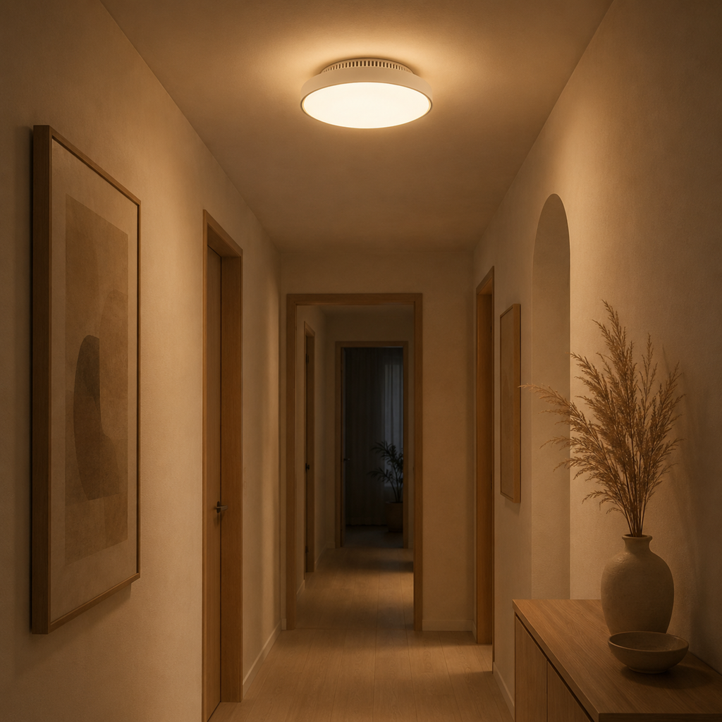 Ventilador de techo LED invisible sin aspas con luz