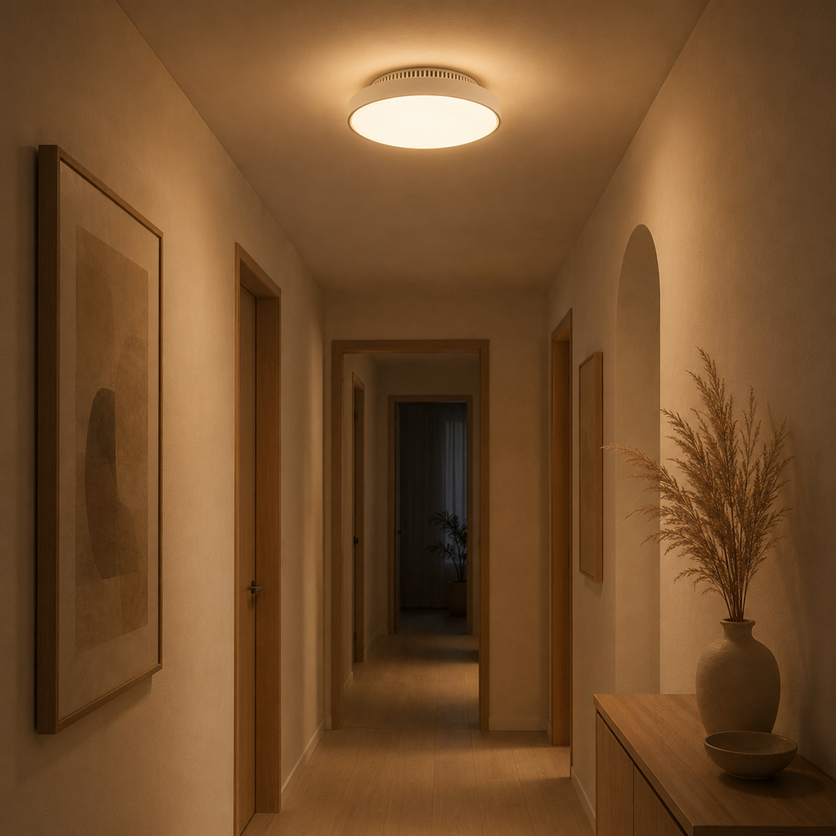 Ventilador de techo LED invisible sin aspas con luz