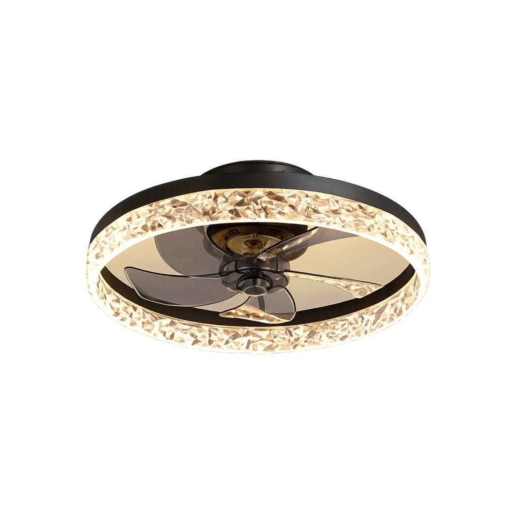 Illuminated LED Ceiling Fan — Integrated Lighting and Airflow Unit