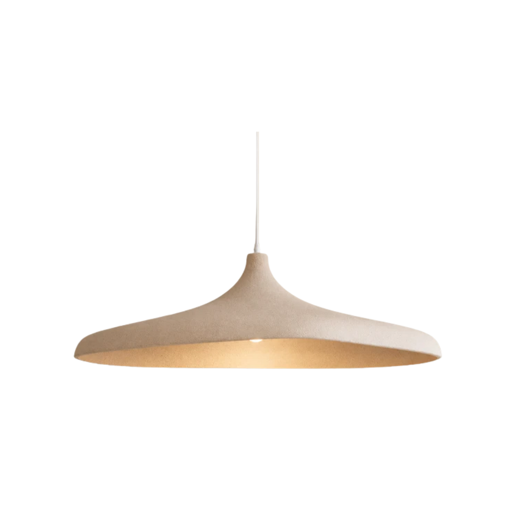 Lampada a sospensione LED in carta — design giapponese Wabi-Sabi
