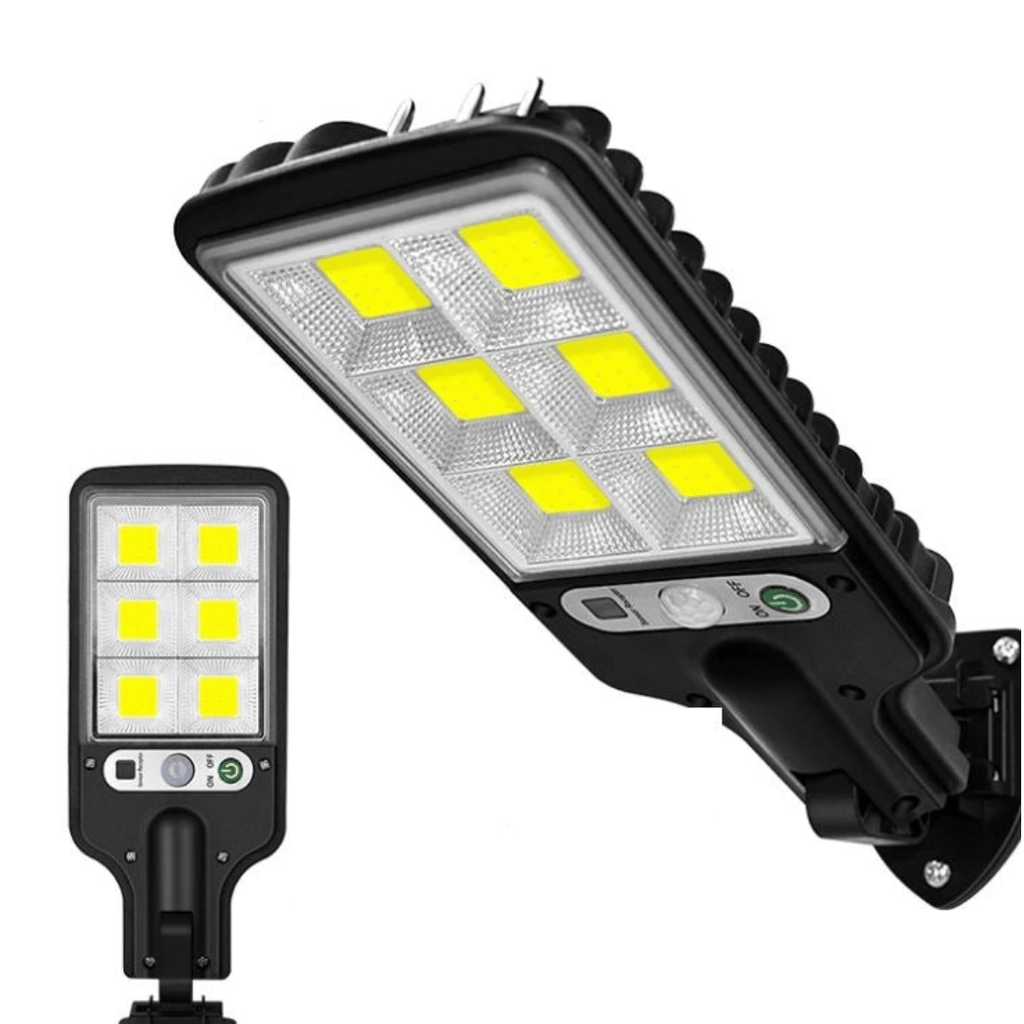 NovaLux 600 solcelledrevet LED-spotlight til utendørs bruk — innebygd bevegelsessensor