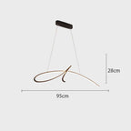 Minimalist Strip Pendant Light For Elegant Interiors And Living Spaces