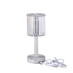 Tischlampe aus Kristall, dimmbar, USB wiederaufladbar, elegantes Design | Euroselle