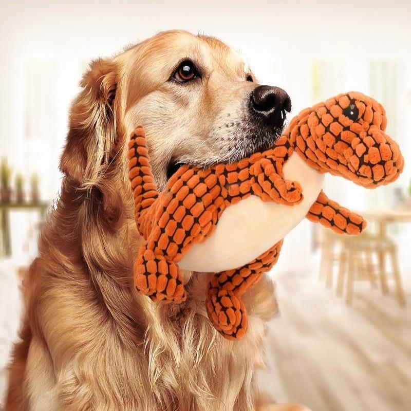 Ultra-Resilient Plush Dog Toy for Large Chewers, 35cm - Euroselle