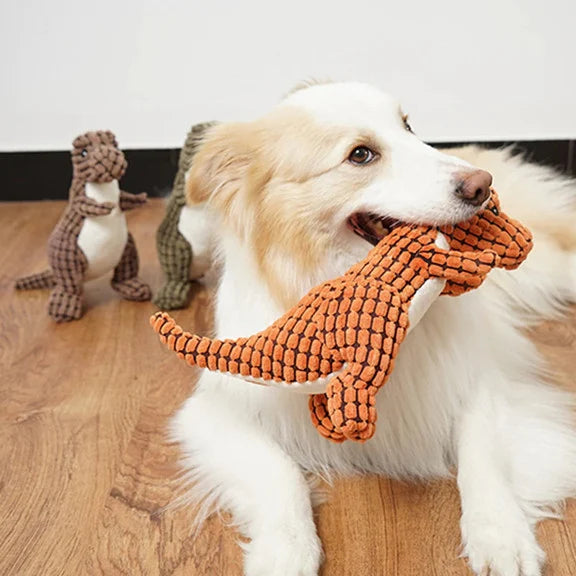 Ultra-Resilient Plush Dog Toy for Large Chewers, 35cm - Euroselle