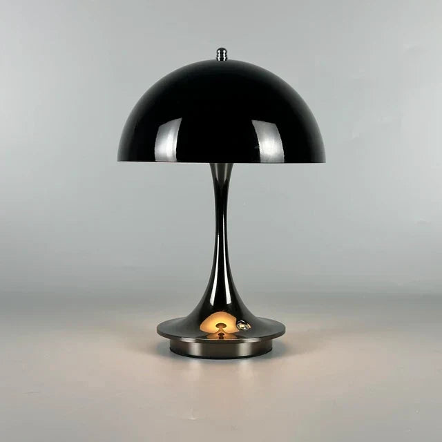 Dobíjecí bezdrátová LED stolní lampa z kovu — stmívač, 10hodinová výdrž baterie