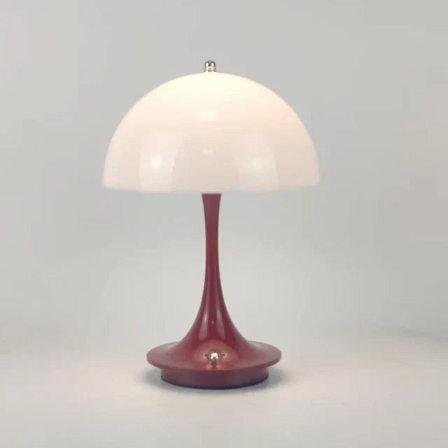 Dobíjecí bezdrátová LED stolní lampa z kovu — stmívač, 10hodinová výdrž baterie