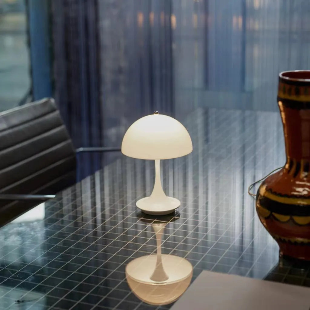 LumaGlide Cordless Wireless Table Lamp For Desk And Living Room