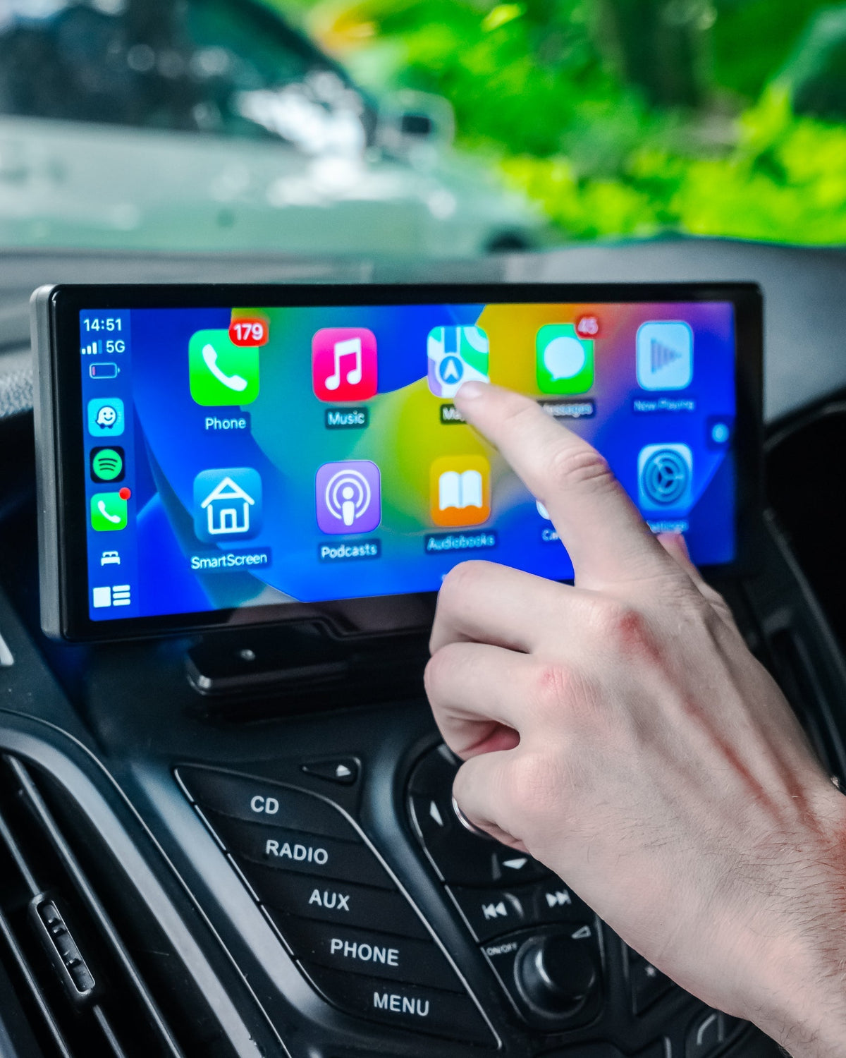 Universelles kabelloses CarPlay- und Android-Auto-Armaturenbrettdisplay, 7-11 Zoll