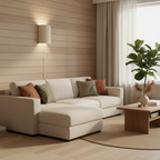 Drum Fabric Wall Sconce - Soft Light & Easy Plug-In Installation | Euroselle
