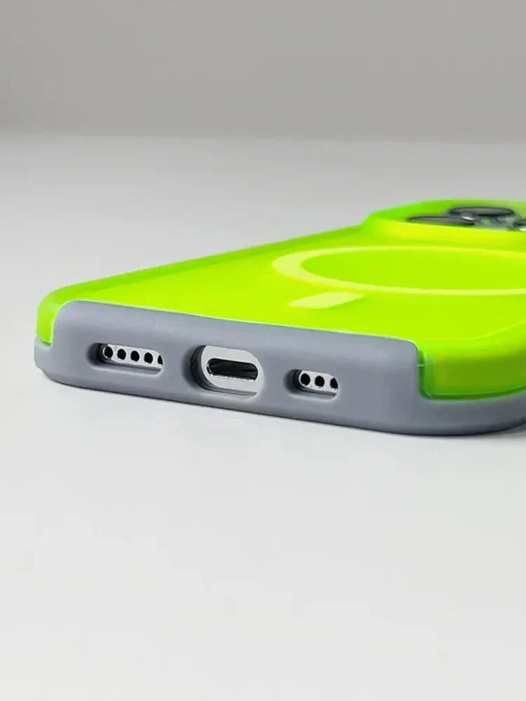 حافظة TPU مزدوجة الطبقات لهاتف iPhone 14–16 — حلقة MagSafe ومقاومة لبصمات الأصابع