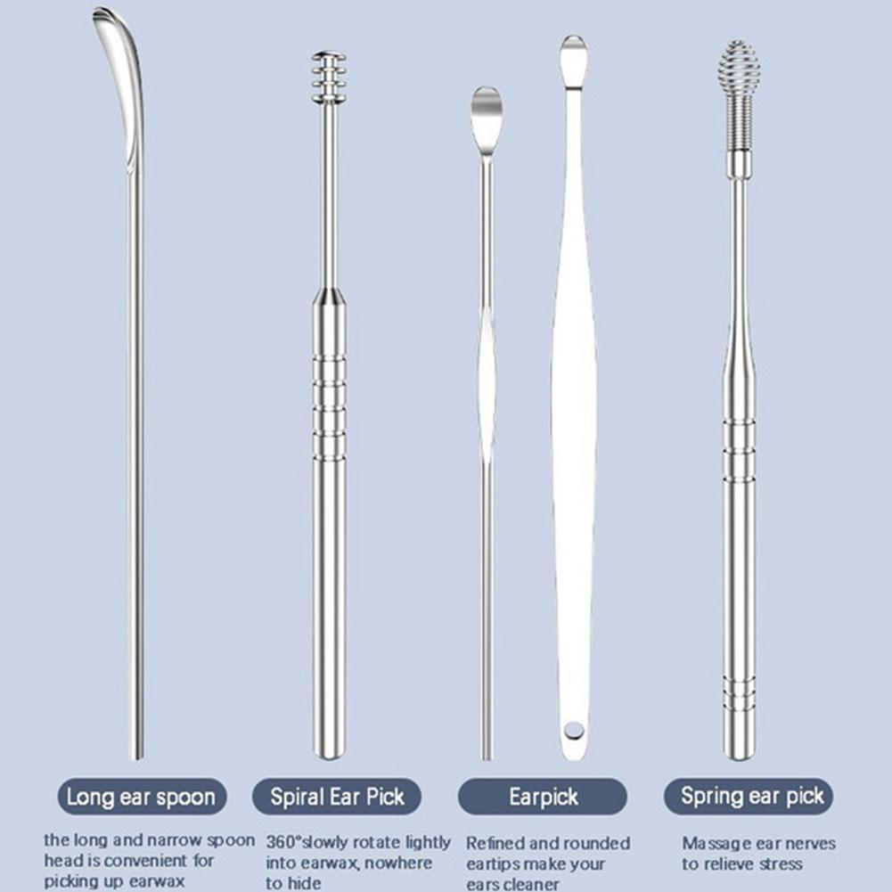 Kit pentru îndepărtarea cerumenului Aurra — vârfuri moi și flexibile, design reutilizabil