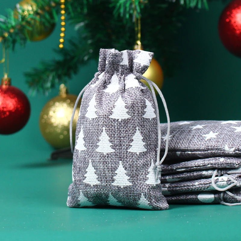 EverLeaf Eco Jute Gift Bags — 10 Piece Biodegradable Set