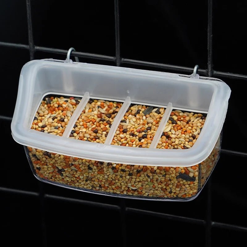 Clear Wing 360-Degree Transparent Parrot Feeder — Hygienic, Eco-Friendly Design